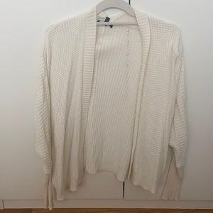 White cardigan